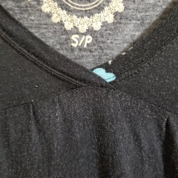 Free People dress Small floral print v-neck peasant boho slub knit - Picture 3 of 11